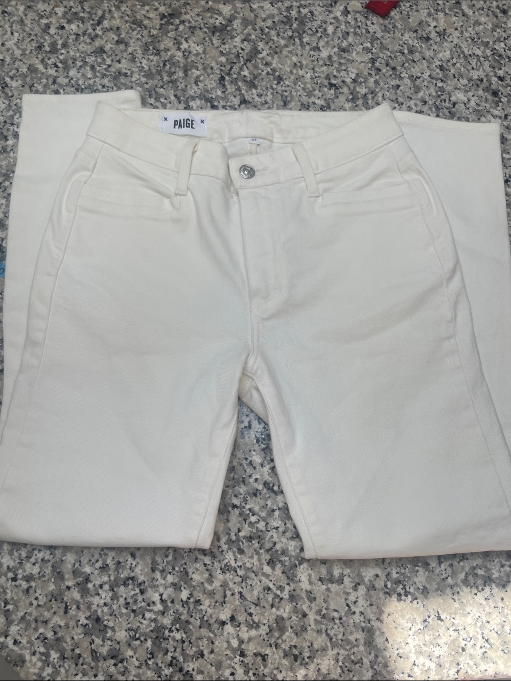 PAIGE Women's Off-White Skinny Jeans